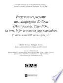 Forgerons et paysans des campagnes d'Alésia (Haut-Auxois, Côte-d'Or)