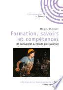 Formation, savoirs et compétences