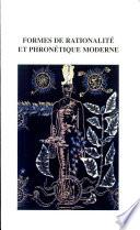 Formes de rationalité et phronétique moderne