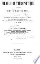Formulaire thérapeutique a l'usage des praticiens