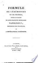 Formule de cérémonies et de prières