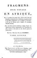 Fragmens d'un voyage en Afrique, fait pendant les annees 1785, 1786 et 1787 (etc.)