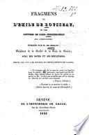Fragmens de l'Emile de Rousseau, et des Lettres de lord Chesterfield sur l'éducation