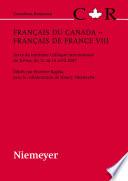 Français du Canada - Français de France VIII