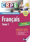 Français - Epreuve écrite 2020 - Tome 1 (CRPE) - (EFL3) - 2019