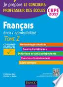 Français - Professeur des écoles - Ecrit, admissibilité - T2 - CRPE 2017