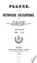 France. Dictionnaire encyclopedique. Avec planches