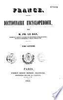 France. Dictionnaire encyclopédique