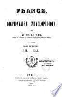France. Dictionnaire encyclopédique
