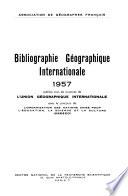 Francis bibliographie géographique internationale
