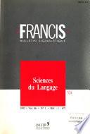 Francis bulletin signalétique
