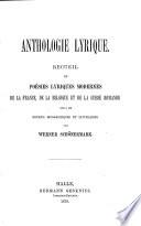 Französische und deutsche Anthologie französischer Lyrik des neunzehnten Jahrhunderts von Werner Schönermark