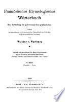 Französisches etymologisches Wörterbuch