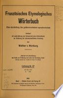 Französisches etymologisches Wörterbuch