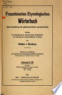Französisches etymologisches Wörterbuch