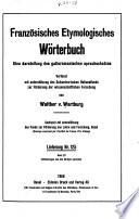 Französisches etymologisches Wörterbuch