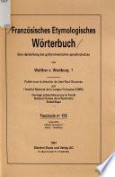 Französisches etymologisches Wörterbuch