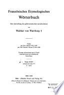 Französisches etymologisches Wörterbuch