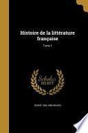FRE-HISTOIRE DE LA LITTERATURE