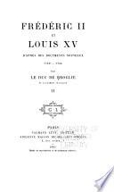 Frédéric II et Louis XV