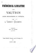 Frédérick-Lemaitre dans Vautrin