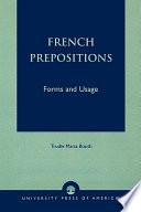 French Prepositions
