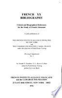French XX bibliography