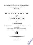 Frequency Dictionary of French Words