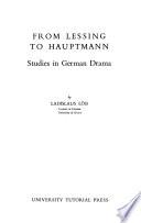 From Lessing to Hauptmann