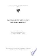 Fronts de scène et lieux de culte dans le théâtre antique