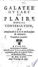 Galatée Ou L'Art De Plaire Dans La Conversation