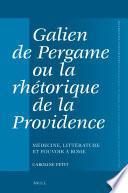 Galien de Pergame ou la rhétorique de la providence