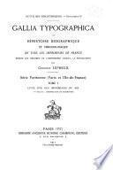 Gallia typographica