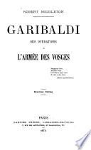 Garibaldi, ses opérations à l'armée des Vosges