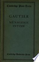 Gautier Menagerie Intime
