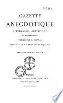 Gazette anecdotique