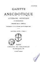 Gazette anecdotique