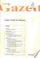 Gazette Comité des Ministres Février 1999, n° II/99