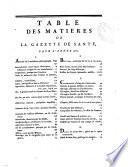 Gazette de santé, contenant les nouvelles découvertes sur les moyens de se bien porter & de guérir quand on est malade