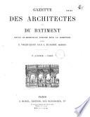 Gazette des architectes et du bâtiment