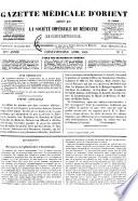 Gazette médicale d'Orient