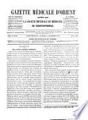 Gazette médicale d'Orient