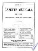 Gazette médicale de Paris