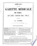 Gazette médicale de Paris