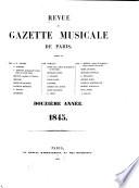Gazette musicale de Paris