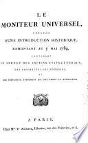Gazette nationale, ou le moniteur universel