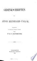 Gedenkschriften Van Anton Reinhard Falck