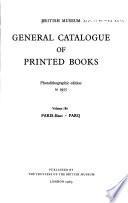 General catalogue of printed books