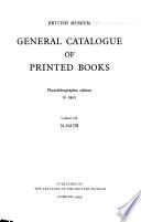 General catalogue of printed books