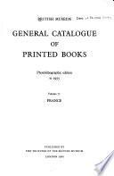 General catalogue of printed books